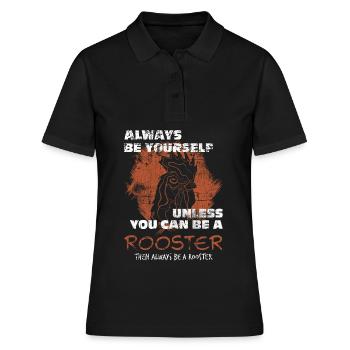 Hahn - Frauen Polo Shirt - Schwarz - Vorne - Ailine (174cm)
