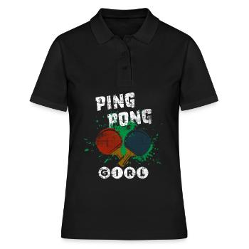 Ping-pong fille - Polo Femme - noir - Devant - Ailine (174cm)