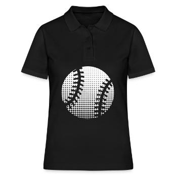 Baseball - Frauen Polo Shirt - Schwarz - Vorne - Ailine (174cm)