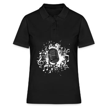 Chanter des chanteurs - Polo Femme - noir - Devant - Ailine (174cm)