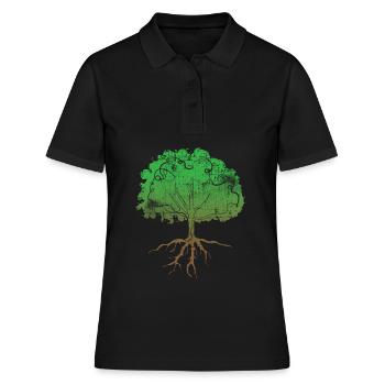 Arbre - Polo Femme - noir - Devant - Ailine (174cm)