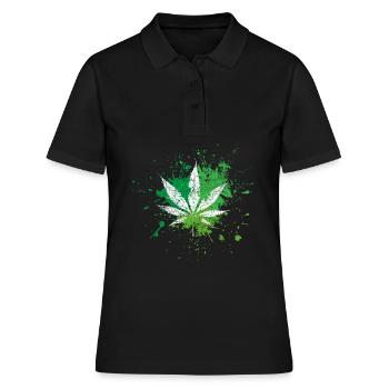 Cannabis - Polo Femme - noir - Devant - Ailine (174cm)