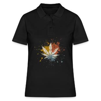 Cannabis - Polo Femme - noir - Devant - Ailine (174cm)