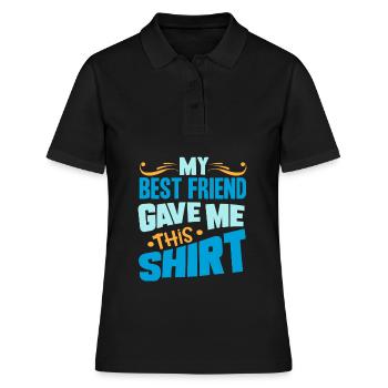 Bester Freund - Frauen Polo Shirt - Schwarz - Vorne - Ailine (174cm)