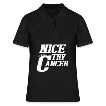 Guter Versuch Krebs - Frauen Polo Shirt - Schwarz - Vorne - Ailine (174cm)