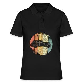 Auto retro - Polo Femme - noir - Devant - Ailine (174cm)