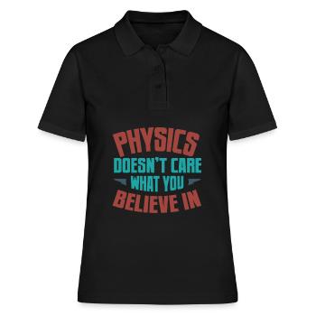 physics - Women's Polo Shirt - black - Front - Ailine (174cm)