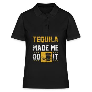 Tequila - Frauen Polo Shirt - Schwarz - Vorne - Ailine (174cm)