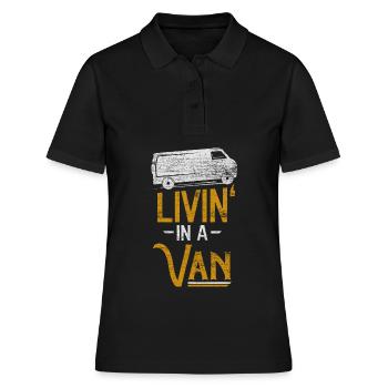 Camper van - Women's Polo Shirt - black - Front - Ailine (174cm)