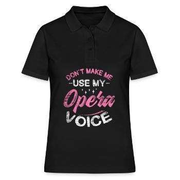 singer - Women's Polo Shirt - black - Front - Ailine (174cm)