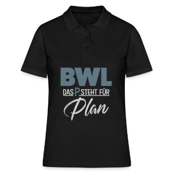 BWL - Frauen Polo Shirt - Schwarz - Vorne - Ailine (174cm)