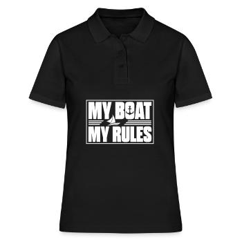 Sailing boat - Women's Polo Shirt - black - Front - Ailine (174cm)