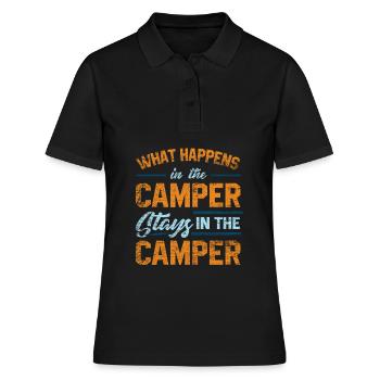 Camping-car - Polo Femme - noir - Devant - Ailine (174cm)