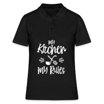 kitchen - Women's Polo Shirt - black - Front - Ailine (174cm)