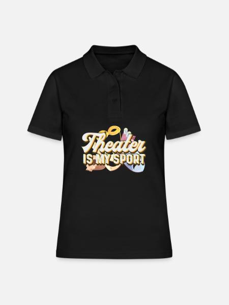 Acting Theatre - Women's Polo Shirt - black