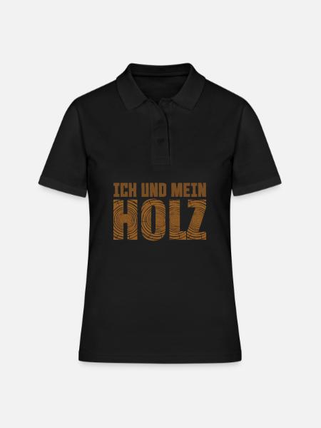 Zimmermann - Frauen Polo Shirt - Schwarz