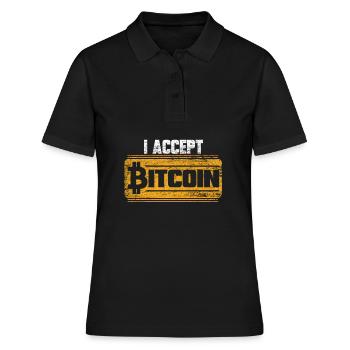 Bitcoin - Polo Femme - noir - Devant - Ailine (174cm)