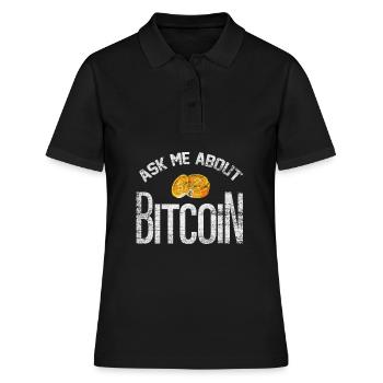 Bitcoin - Polo Femme - noir - Devant - Ailine (174cm)