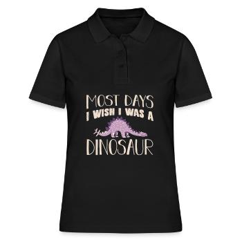 dinosaure - Polo Femme - noir - Devant - Ailine (174cm)