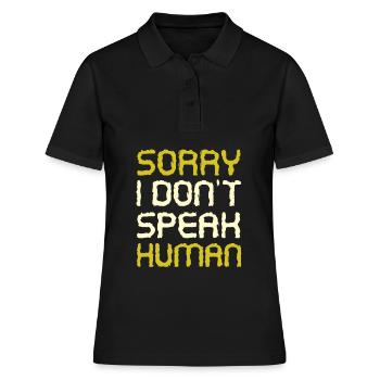 Alien - Frauen Polo Shirt - Schwarz - Vorne - Ailine (174cm)
