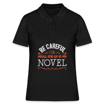 Auteur auteur du livre - Polo Femme - noir - Devant - Ailine (174cm)