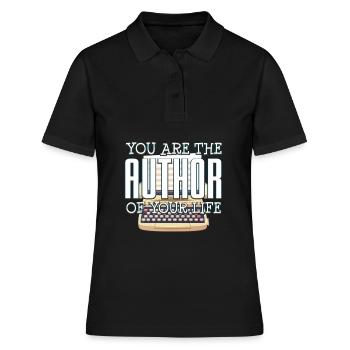 author - Women's Polo Shirt - black - Front - Ailine (174cm)