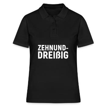 Zehnunddreissig vierzigster Geburtstag 40. - Frauen Polo Shirt - Schwarz - Vorne - Ailine (174cm)