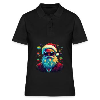 Weihnachtsmann, Ugly Christmas - Frauen Polo Shirt - Schwarz - Vorne - Ailine (174cm)
