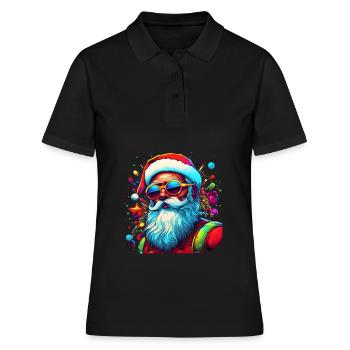 Weihnachtsmann, Ugly Christmas - Frauen Polo Shirt - Schwarz - Vorne - Ailine (174cm)