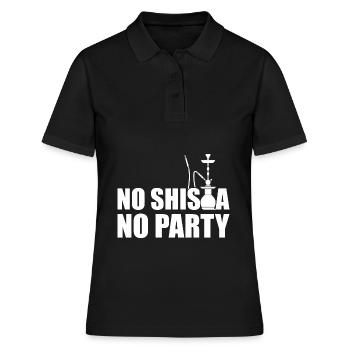 Pas de Shisha Pas de fête - Polo Femme - noir - Devant - Ailine (174cm)