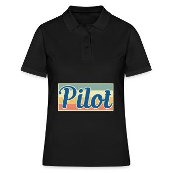 Pilote - Polo Femme - noir - Devant - Ailine (174cm)