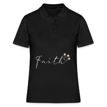 Faith fleur bouquet de fleurs - Polo Femme - noir - Devant - Ailine (174cm)