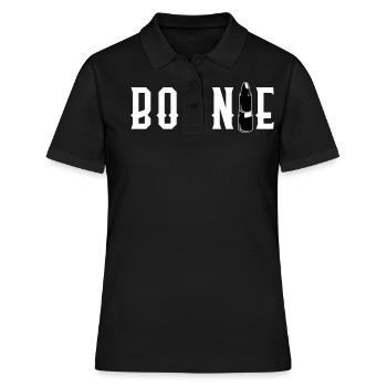 Bonnie & Clyde Partnerlook - Frauen Polo Shirt - Schwarz - Vorne - Ailine (174cm)
