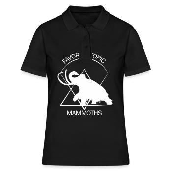 Drôle de mammouth Âge de pierre Conception de l’âge de glace Préhistorique - Polo Femme - noir - Devant - Ailine (174cm)
