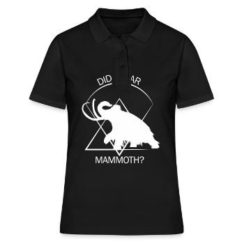 Drôle de mammouth Âge de pierre Conception de l’âge de glace Préhistorique - Polo Femme - noir - Devant - Ailine (174cm)