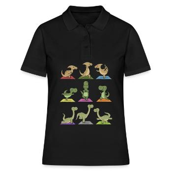 Yogi Namaste cadeau de méditation de yoga de yoga - Polo Femme - noir - Devant - Ailine (174cm)