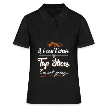 Claquettes - Cadeau pour les danseurs, Claquettes - Polo Femme - noir - Devant - Ailine (174cm)