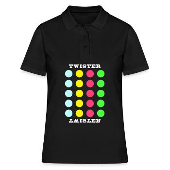 Jouons Twister Jeu Shirt Groupe famille - Polo Femme - noir - Devant - Ailine (174cm)