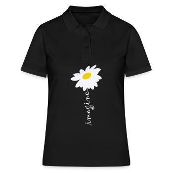 Imagine Daisy Flower - Polo Femme - noir - Devant - Ailine (174cm)