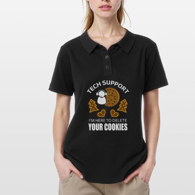 Technical Support Cookie Delete Computer Scientist Women's Polo Shirt