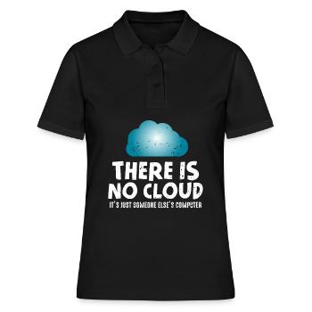 No cloud computer humor programmer - Women's Polo Shirt - black - Front - Ailine (174cm)