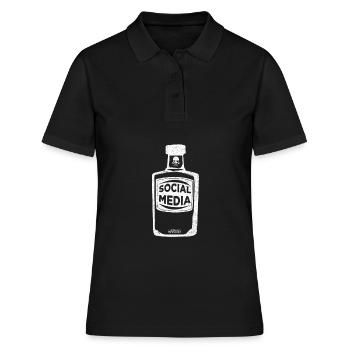 Effets secondaires des cadeaux anti-médias sociaux Internet - Polo Femme - noir - Devant - Ailine (174cm)