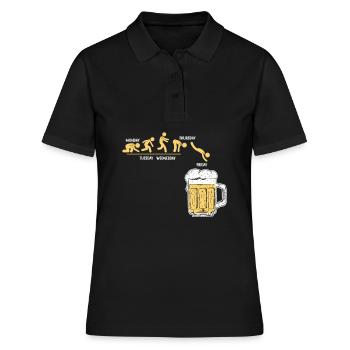 Bier Woche Durstiger Freitag Alkohol Wochenende - Frauen Polo Shirt - Schwarz - Vorne - Ailine (174cm)