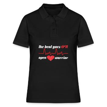 Bypass Genesung nach Operation am Herzen - Frauen Polo Shirt - Schwarz - Vorne - Ailine (174cm)