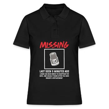 Funny mechanic 10mm socket mechanical engineering - Women's Polo Shirt - black - Front - Ailine (174cm)