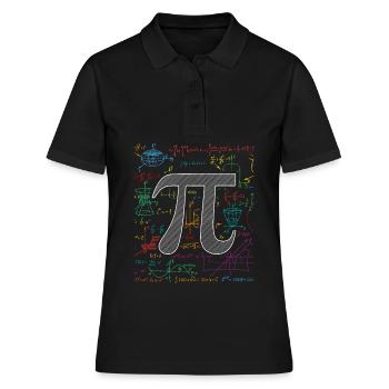 3.14 Math Formulas Irrational Number Pi - Women's Polo Shirt - black - Front - Ailine (174cm)