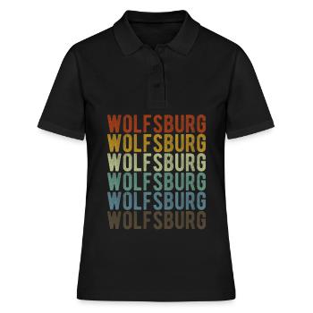 Wolfsburg City Rétro Vintage - Polo Femme - noir - Devant - Ailine (174cm)