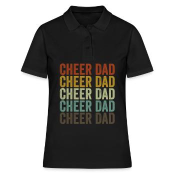 Cheer Dad - Frauen Polo Shirt - Schwarz - Vorne - Ailine (174cm)