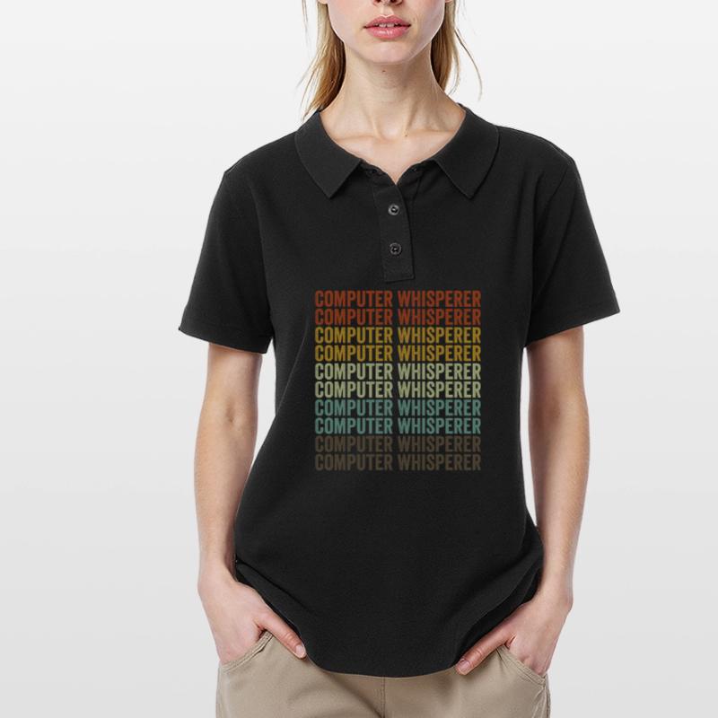 Computer Whisperer Computer Nerd IT Helpdesk Polo Femme