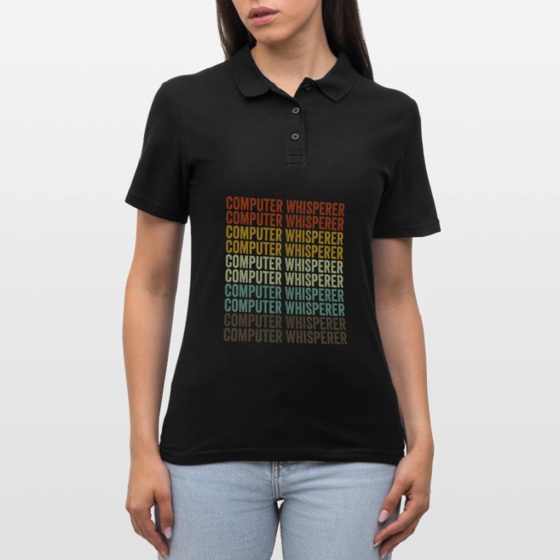 Computer Whisperer Computer Nerd IT Helpdesk Polo Femme